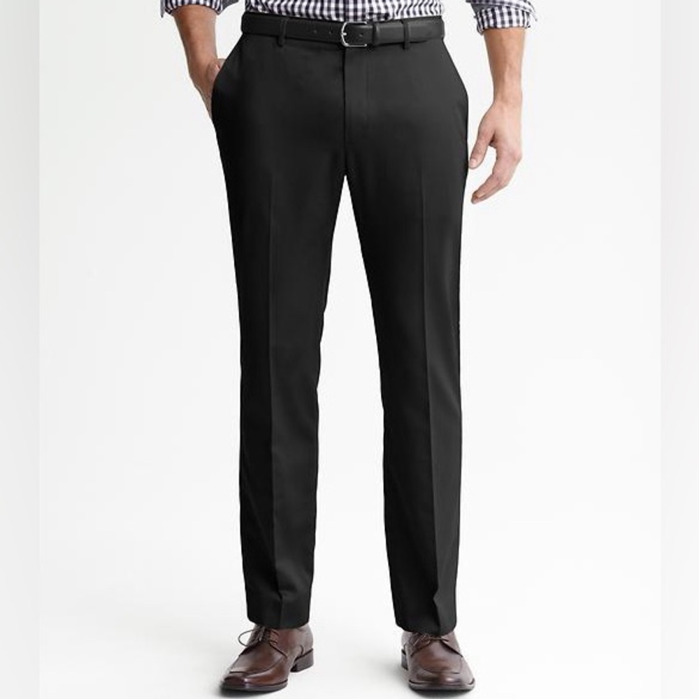 Banana Republic TAILORED SLIM NON-IRON COTTON PANT